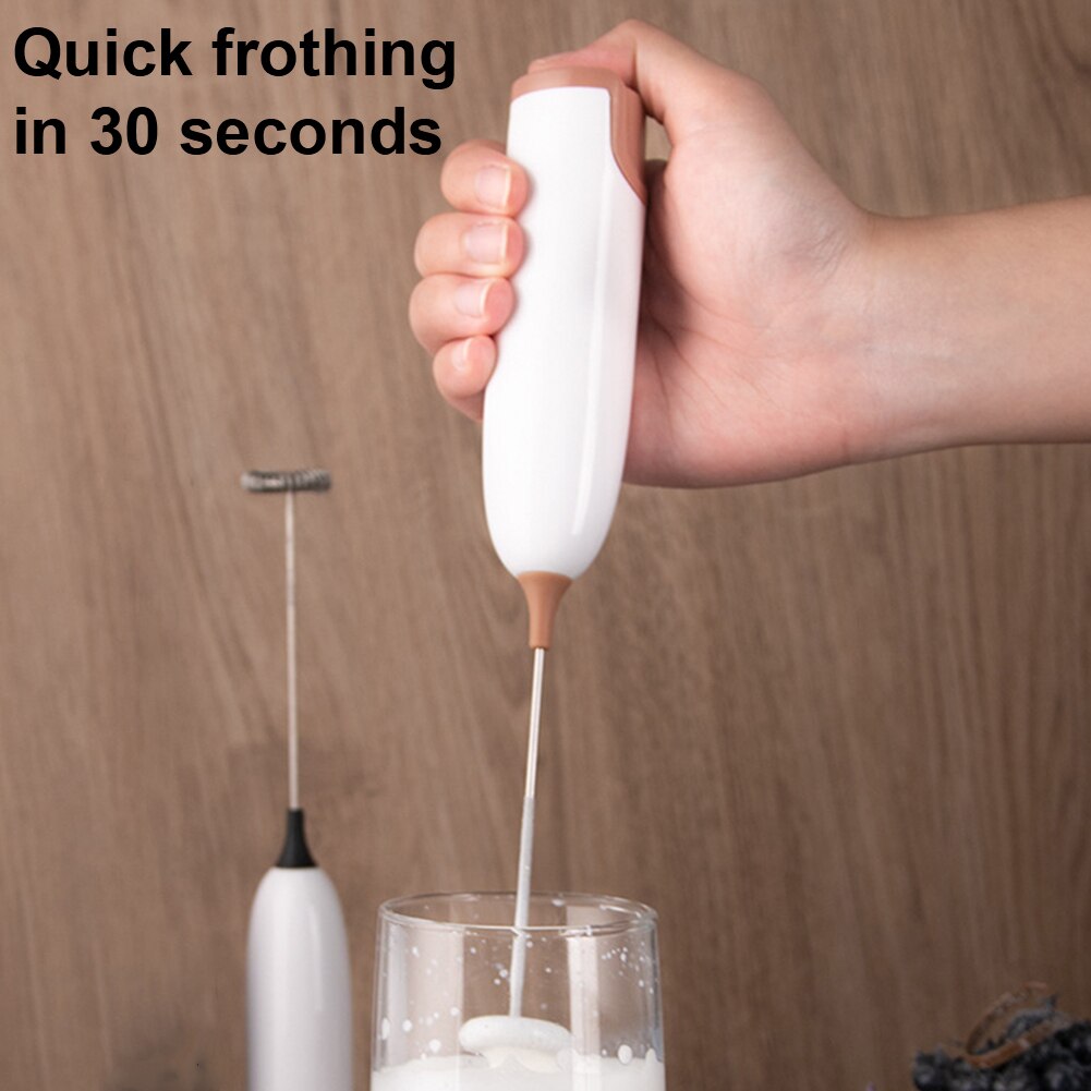 Electric Milk Frother Kitchen Drink Foamer Whisk Mixer Stirrer Coffee Cappuccino Creamer Whisk Frothy Blend Whisker Egg Beater | TageUnlimited
