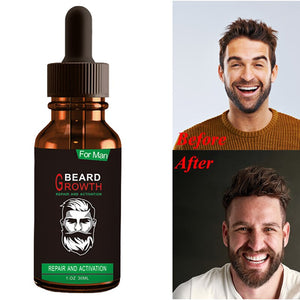 Men Beard Growth Essential Oil Organic Plant Lavender Rosemary Argan Fragrance Liquid Facial Hair Loss Repair Skin Health Care | TageUnlimited