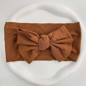 New Colors Knit Baby Headbands Rib Bow Elastic Soft Newborn Headbands for Baby Girl Children Turban Infant Kids Hair Accessories | TageUnlimited