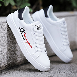 Men Casual Shoes Lightweight Breathable Men Shoes Flat Lace-Up Men Sneakers White Business Travel Unisex Tenis Masculino | TageUnlimited