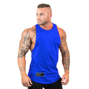 Brand Clothing Men Gym Singlet Muscle Stringer Tank Tops Fitness Sports Sleeveless Shirt Y BACK Racer Workout Tops Vest | TageUnlimited