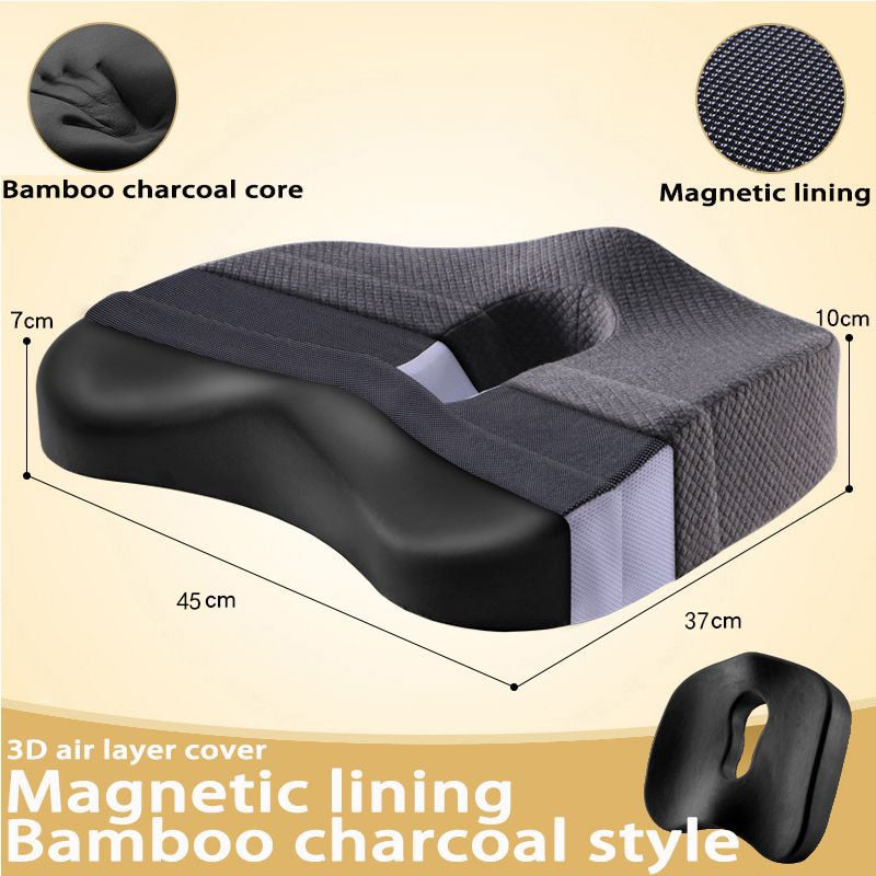Memory Foam Seat Cushion Orthopedic Pillow Coccyx Office Chair Cushion Car Seat Pillow Wheelchair Massage Vertebrae Seat Pad | TageUnlimited