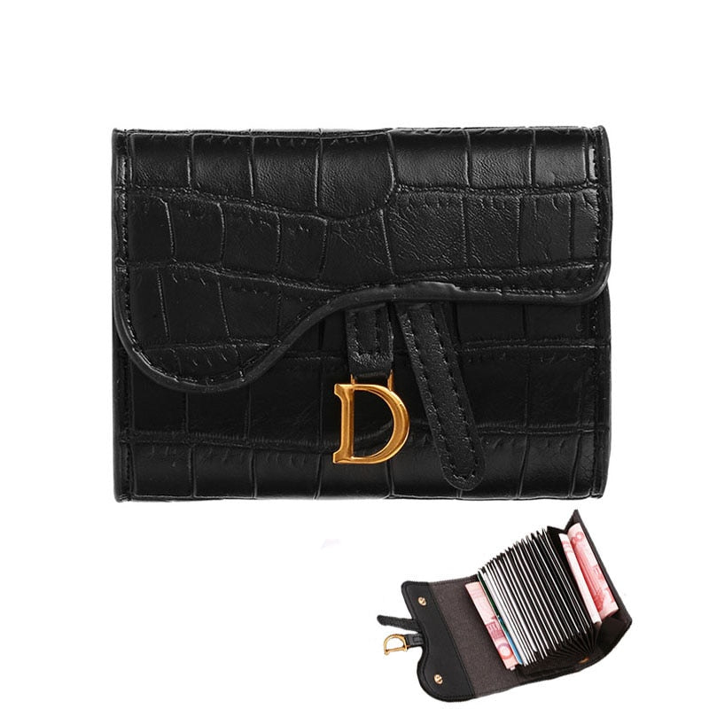 Women Short Wallet Small Fashion Luxury Brand Leather Purse Ladies Card Bag for Women Clutch Female Purse Money Clip Wallet | TageUnlimited