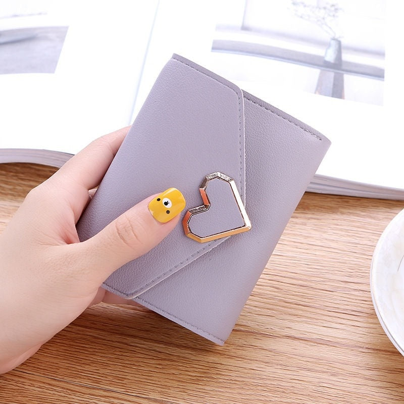 Fashion Women Wallets Leather Female Purse Mini Hasp Solid Multi-Cards Holder Coin Short Wallets Slim Small Wallet Zipper Hasp | TageUnlimited