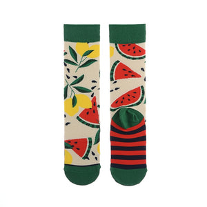 Autumn and winter socks women&#39;s stockings plant cactus graffiti cotton socks personality fashion straight trendy socks | TageUnlimited