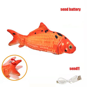 Cat Toys Electric Fish With USB Charging Built-In Lithium Battery Simulation Realistic Pet Molar Interactive Toys Pet Supplies | TageUnlimited