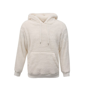 New Autumn and Winter Warm Men´s Wool Hooded Sweatshirts Letter Print Hooded Pullover Kangaroo Pocket Hooded Fleece Sweatshirts | TageUnlimited