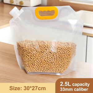 Grains Storage Packaging Bag Cereals Moisture Insect Proof Sealed Bag Thickened Portable Food Rice Bean Container Nozzle Bag | TageUnlimited