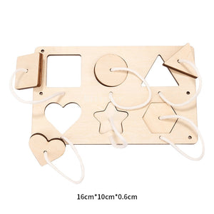 Montessori Busy Board DIY Accessories Early Learning Toy Matching Puzzle Kindergarten Education Hourgla Shoe Maze brain game Toy | TageUnlimited