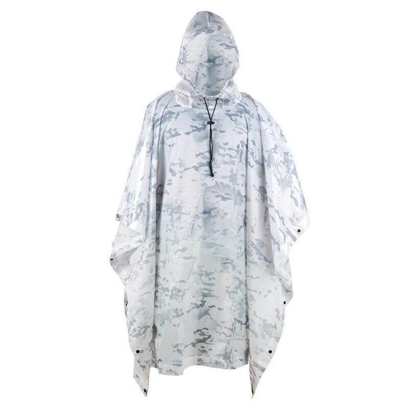 Impermeable Raincoat Poncho Outdoor Military Tactical Rainwear Camping Hiking Hunting Ghillie Suits Travel Umbrella Rain Gear | TageUnlimited