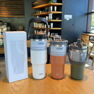 Tyeso Coffee Cup Thermos Bottle Stainless Steel Double-layer Insulation Cold And Hot Travel Mug Vacuum Flask Car Water Bottle | 0 | TageUnlimited