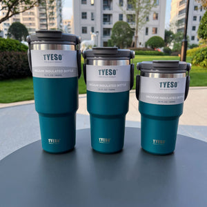 Tyeso Coffee Cup Thermos Bottle Stainless Steel Double-layer Insulation Cold And Hot Travel Mug Vacuum Flask Car Water Bottle | 0 | TageUnlimited