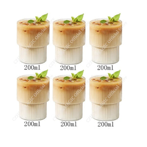 6/4/2/1Pcs American Coffee Mug Heat-Resistant Glass Cups Transparent Tea Mug Water Cup for Drinking Milk Beertea Juice Tumblers | 0 | TageUnlimited