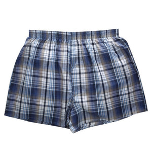 High Quality Brand 4-Pack Men Boxer Shorts Woven Cotton 100% Classic Plaid Combed Male Underpant Loose Breathable Oversize | TageUnlimited