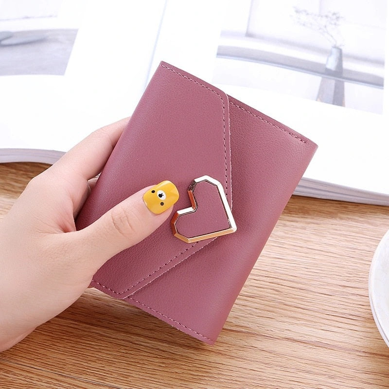 Fashion Women Wallets Leather Female Purse Mini Hasp Solid Multi-Cards Holder Coin Short Wallets Slim Small Wallet Zipper Hasp | TageUnlimited