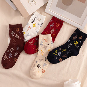 Woman Socks Japanese Style Print Girls Sweet Long Socks Korean Fashion Cotton Soft Harajuku Retro Vintage Streetwear Crew Socks | TageUnlimited