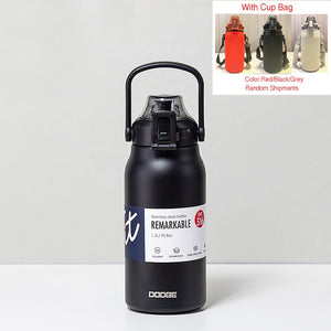 Tumbler Thermo Bottle Large Capacity With Straw Stainless Steel Thermal Water Bottle Cold and Hot Thermos Cup Vacuum Flask Gym | 0 | TageUnlimited