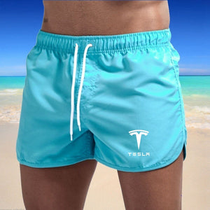 Tesla Men Shorts Summer Swimwear Men Swimsuit Swimming Trunks Boxer Short Sexy Beach Shorts Surf Board Men Clothing Pants | TageUnlimited