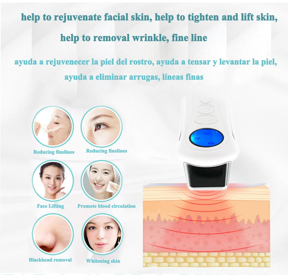 Micro Current Electroporation Galvanic Spa Body Face Lifting Facial Care Machine Skin Whitening Anti Wrinkle Face Beauty Decive | TageUnlimited