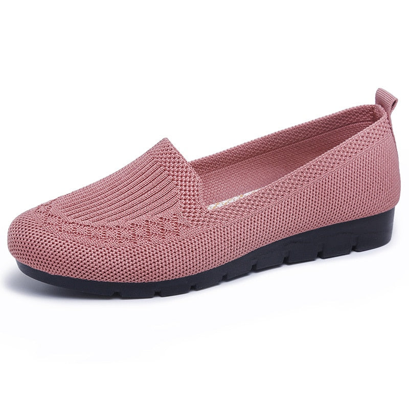 Mesh Breathable Sneakers Women Breathable Light Slip on Flat Casual Shoes Ladies Loafers Socks Shoes Women Zapatillas Mujer | TageUnlimited