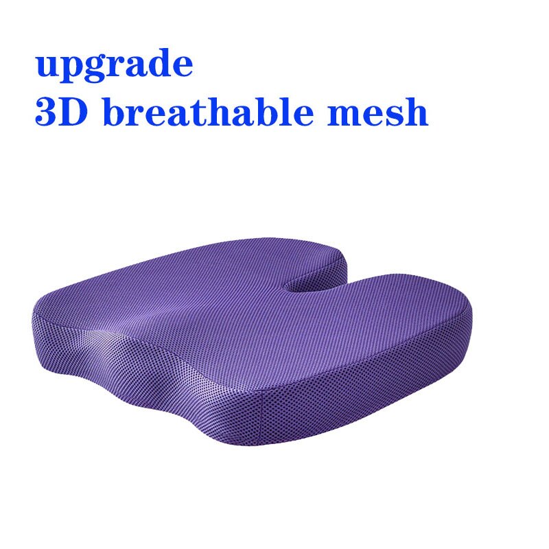 Coccyx Orthopedic Memory Foam Cushion Seat Massage Chair Gel Cushion Pad Car U-Shape Seat Cushion Travel Breathable Seat Cushion | TageUnlimited