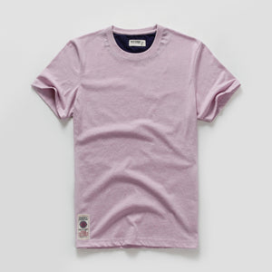 Men T-shirt Cotton Solid Color t shirt Men Causal O-neck Basic Tshirt Male High Quality Classical Tops | TageUnlimited
