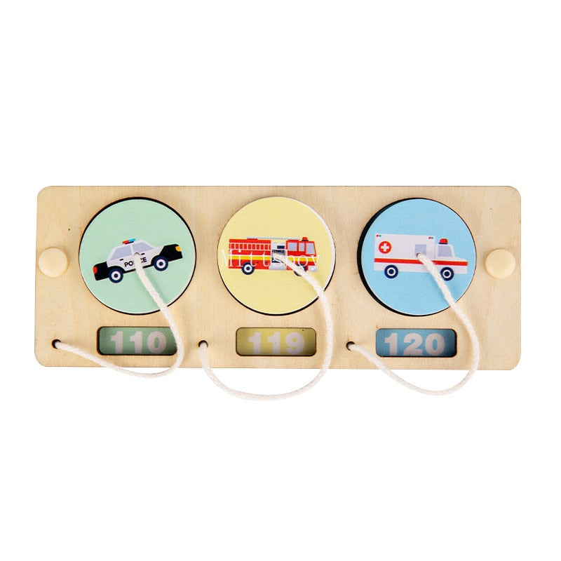Montessori Busy Board DIY Accessories Early Learning Toy Matching Puzzle Kindergarten Education Hourgla Shoe Maze brain game Toy | TageUnlimited