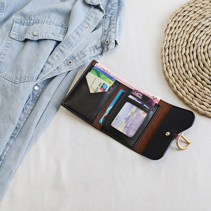 Women Short Wallet Small Fashion Luxury Brand Leather Purse Ladies Card Bag for Women Clutch Female Purse Money Clip Wallet | TageUnlimited