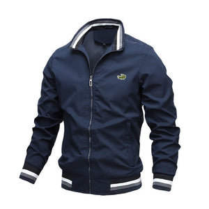 Autumn and Winter Men Stand Collar Casual Zipper Jacket Outdoor Sports Coat Windbreaker Jacket for Men | TageUnlimited