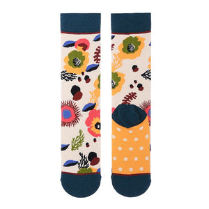 Autumn and winter socks women stockings plant cactus graffiti cotton socks personality fashion straight trendy socks | TageUnlimited