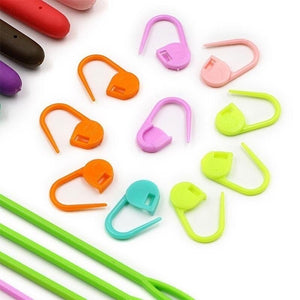 12/37pcs Ergonomic Crochet Hook Set Extra Long Kit Crochet Needles Knitting Crochet Tricot Accessories For Beginners Comfortable | TageUnlimited