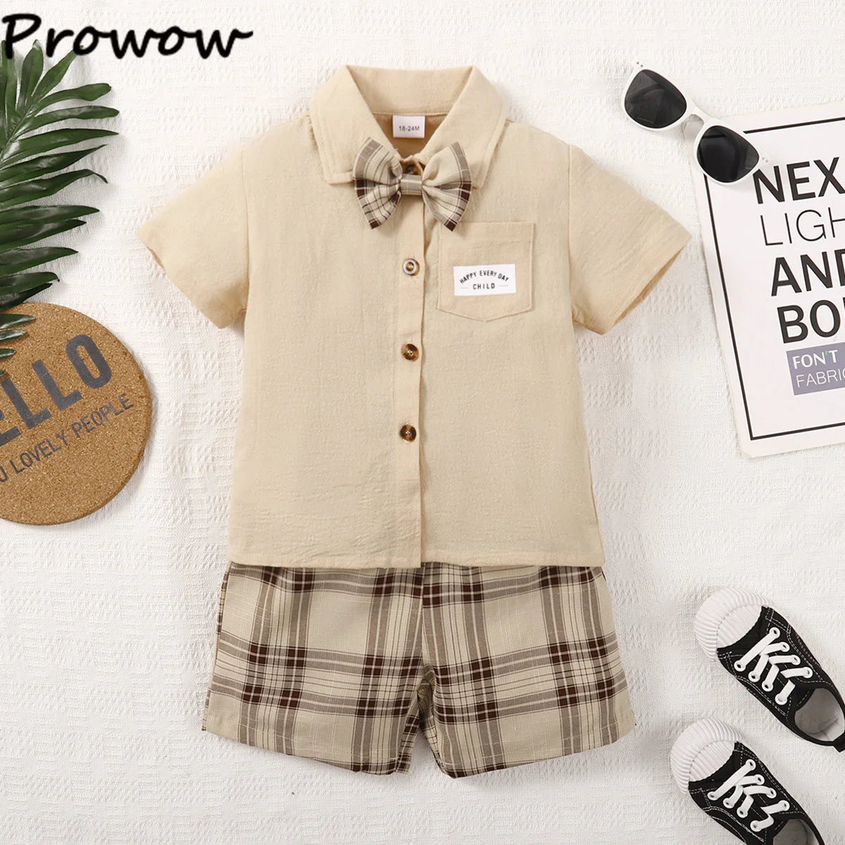 2-6Y Sister Brother Matching Clothes Outfit Solid T-shirt+Belted Plaid Skirts Set Summer Kids Twins Clothes For Boy Girls