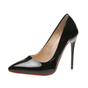 Fashion High Heels 35-45 Plus Size Women Shoes 12cm Thin Stiletto Banquet Wedding Shoes Sexy Pointed Toe Ladies Party Shoes | TageUnlimited