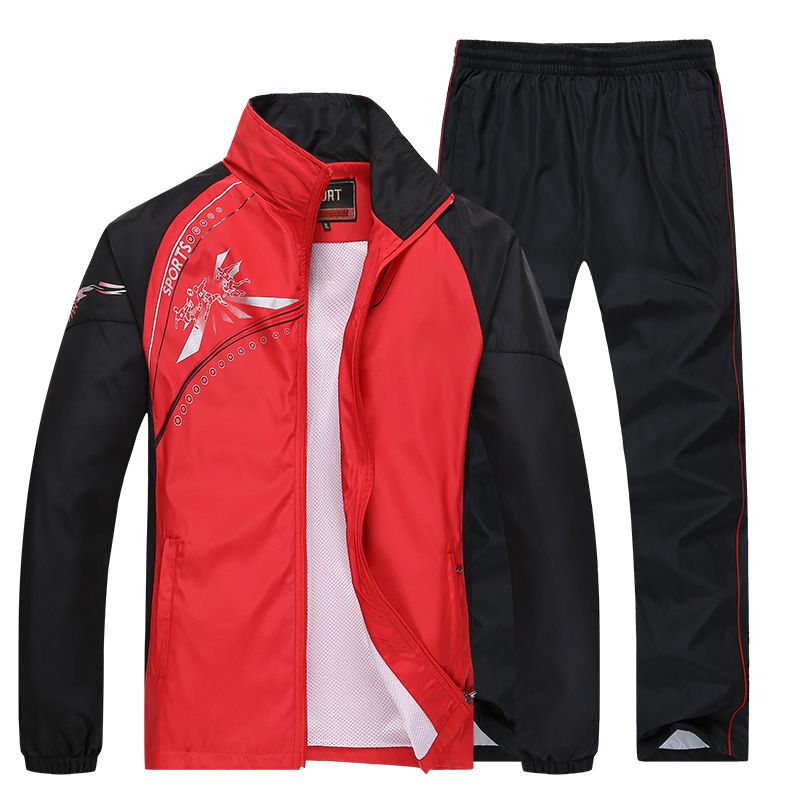 Men's Sportswear New Spring Autumn Tracksuit  High Quality Sets  Jacket+Pant Sweatsuit Male Fashion Print Clothing Size L-5XL | TageUnlimited