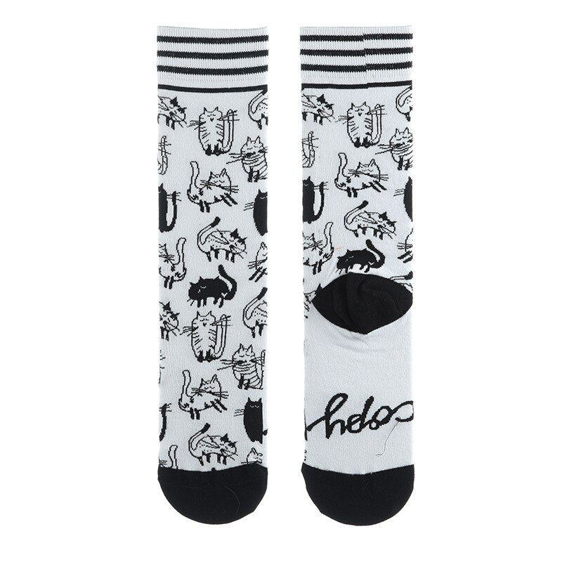 Autumn and winter socks women stockings plant cactus graffiti cotton socks personality fashion straight trendy socks | TageUnlimited