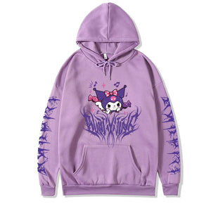 Cute Sanrio Kuromi Hoodie Hooded Sweater Dark Same Style for Men and Women Anime Toys For Girls | 0 | TageUnlimited