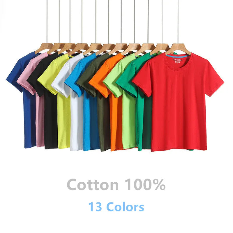 Brand New Cotton 100% Mens T-shirt Pure Color Men T Shirts Round Collar Short-Sleeve Man T-shirt Top Tees For Male Clothes | TageUnlimited