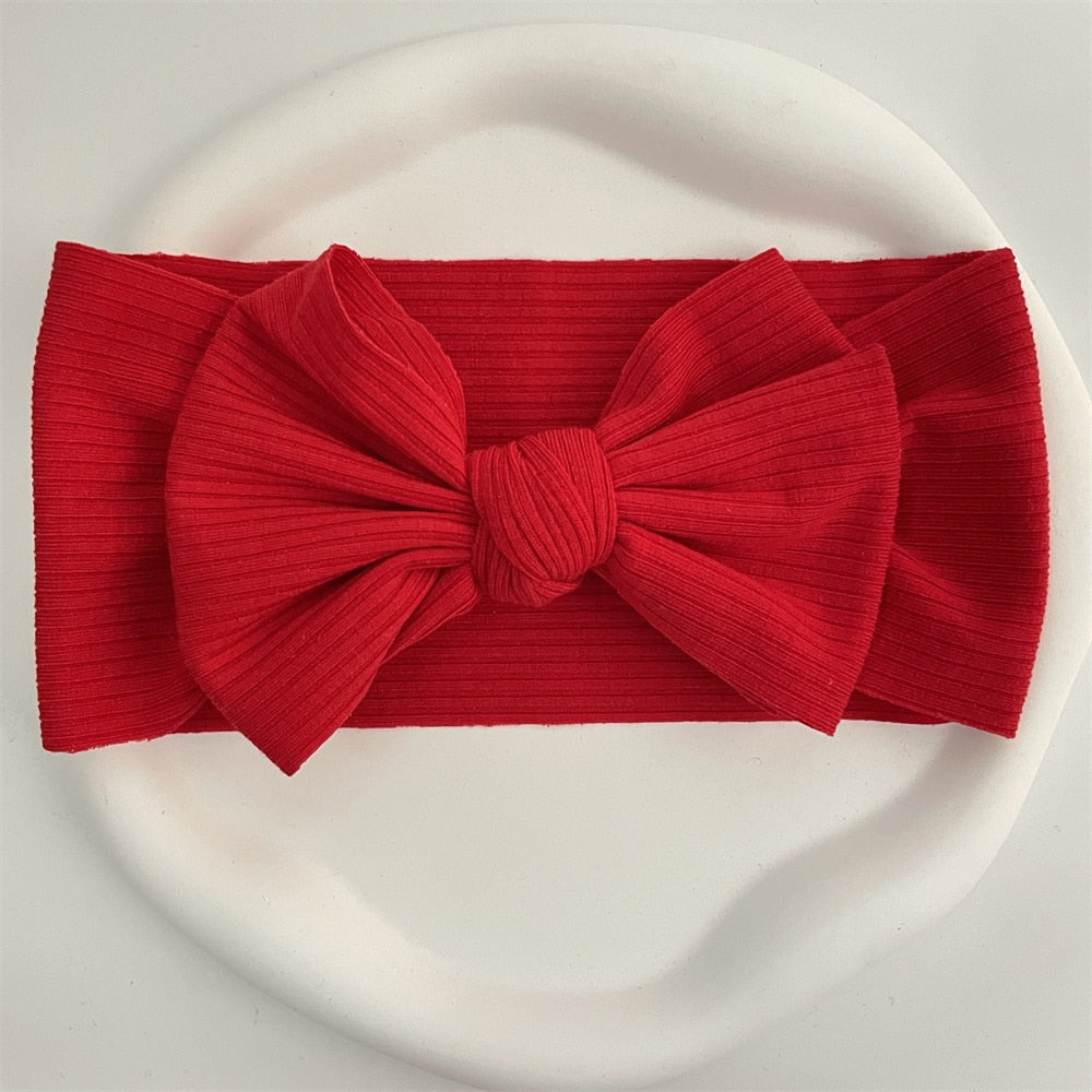 New Colors Knit Baby Headbands Rib Bow Elastic Soft Newborn Headbands for Baby Girl Children Turban Infant Kids Hair Accessories | TageUnlimited