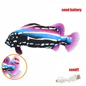 Cat Toys Electric Fish With USB Charging Built-In Lithium Battery Simulation Realistic Pet Molar Interactive Toys Pet Supplies | TageUnlimited