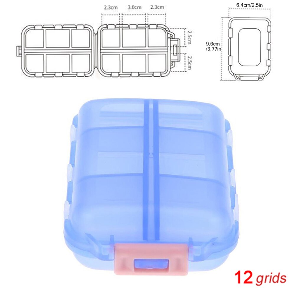 Tcare Travel Pill Organizer Moisture Proof Pills Box for Pocket Purse Daily Pill Case Portable Medicine Vitamin Holder Container | TageUnlimited