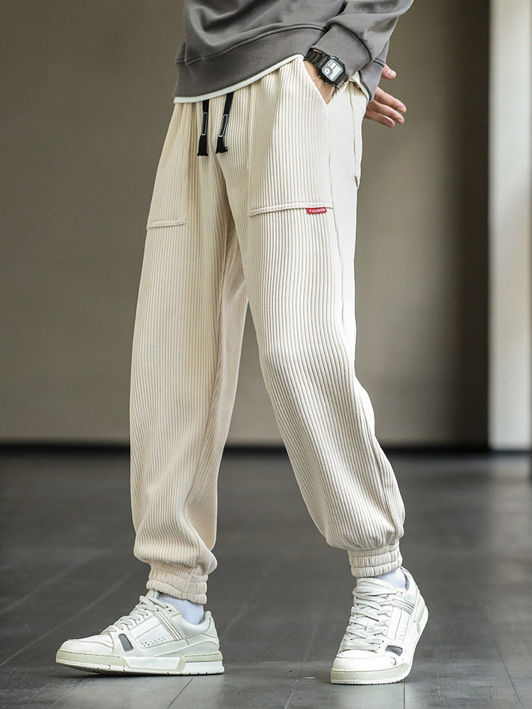 New Autumn Winter Corduroy Sweatpants Men Baggy Joggers Fashion Streetwear Loose Casual Harem Pants Plus SIze 8XL | 0 | TageUnlimited