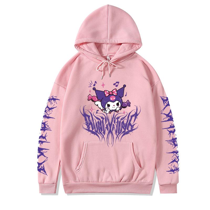 Cute Sanrio Kuromi Hoodie Hooded Sweater Dark Same Style for Men and Women Anime Toys For Girls | 0 | TageUnlimited