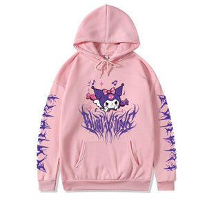 Cute Sanrio Kuromi Hoodie Hooded Sweater Dark Same Style for Men and Women Anime Toys For Girls | 0 | TageUnlimited