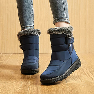 Waterproof Winter Boots for Women  New Faux Fur Long Plush Snow Boots Woman Platform Ankle Boots Warm Cotton Couples Shoes | TageUnlimited