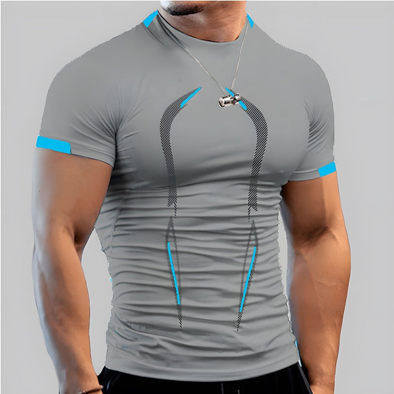 Quick Dry Summer Running Shirt Sport Shirt Sport T-shirt Man Training Man T-shirt Fitness Top Oversized Short Sleeved Clothing | TageUnlimited