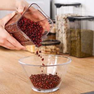 Food Storage Kitchen Containers Plastic Box Jars for Bulk Cereals Kitchen Organizers for Pantry Organizer Jars With Lid Home Set | TageUnlimited