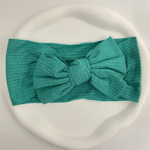 New Colors Knit Baby Headbands Rib Bow Elastic Soft Newborn Headbands for Baby Girl Children Turban Infant Kids Hair Accessories | TageUnlimited