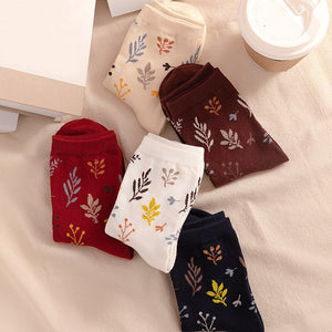 Woman Socks Japanese Style Print Girls Sweet Long Socks Korean Fashion Cotton Soft Harajuku Retro Vintage Streetwear Crew Socks | TageUnlimited