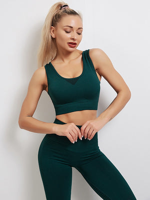 RosEvans Hollow Out Solid Leggings Set Women Tight Yoga Pants Push Up Leggings Hip Lift Mujer Fitness Gym Trousers Feminina | TageUnlimited