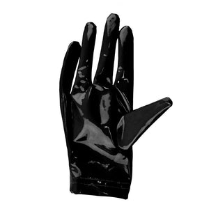Women's Wet Look Shiny PU Faux Leather Jumpsuit Suit Long Sleeve Zipper Open Crotch Latex Bodysuit Clubwear Plus Size S-5XL | TageUnlimited